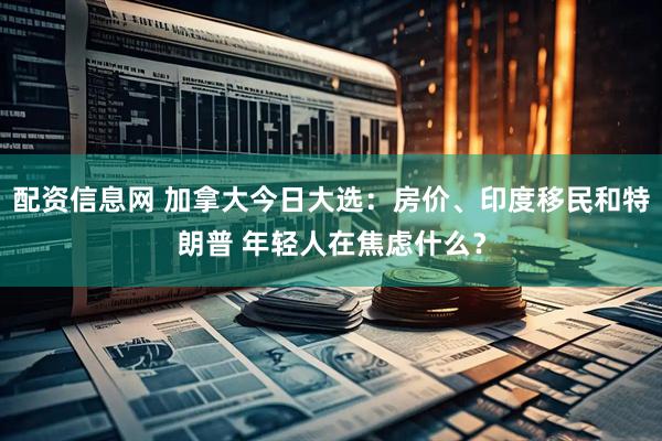 配资信息网 加拿大今日大选：房价、印度移民和特朗普 年轻人在焦虑什么？